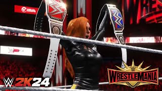 WWE 2K24 Showcase #16 | Becky Lynch vs. Ronda Rousey vs. Charlotte Flair | WrestleMania 35