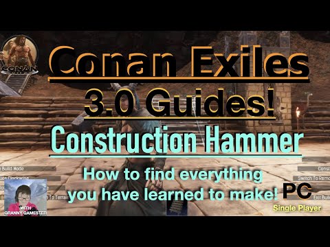 Conan Exiles: How to Build Construction Hammer 3.0 Update