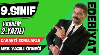 9.SINIF | Garanti Sorularla | MEB YAZILI ÖRNEĞİ