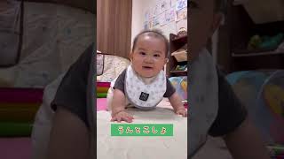 はじめてハイハイができた8ヶ月赤ちゃん#shorts #baby