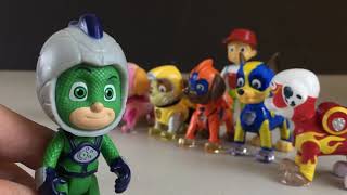 Mighty Pups and PJ Masks Save the Moon || Keith's Toy Box
