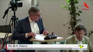 Twenterand: Gemeenteraad van 17 juli 2018