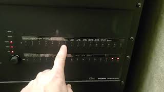 Crestron DM switching manual operation