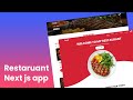 Build a Restaurant Website with Next js & React Bootstrap – complete tutorial