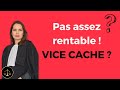 Investissement immobilier locatif pas assez rentable : Peut-on annuler la vente pour vice caché