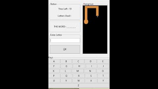 hangman game development with tkinter python part 2
