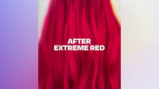 oVertone Extreme Red Coloring Conditioner Before \u0026 After