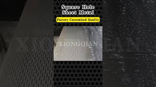 Decorative micro perforated galvanized steel metal sheet with square hole冲孔网 穿孔板 #factory#shorts