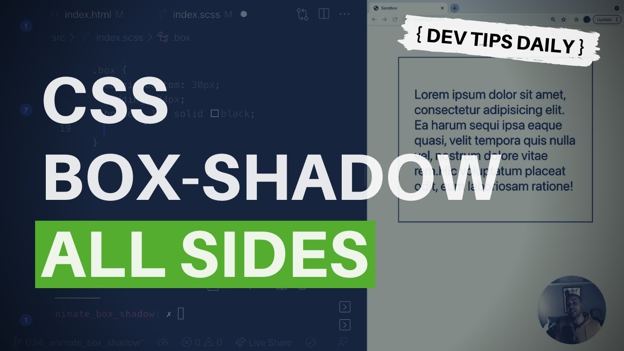 DevTips Daily: How To Add CSS Box-shadow On All Sides Of An Element ...