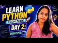 🚀 Python Data Types for Beginners | Day 2 #python #coding #tuple #list 