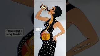 Wednesday Stop drinking 🚫 And save your baby❤️ #rifanaartandcraft #shortvideo #deepmeaningvideos