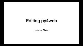 Editing Py4web