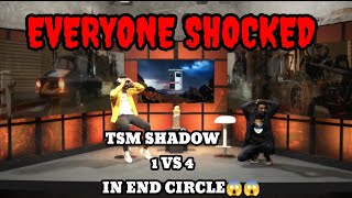 😱😱Everyone Shocked 😱😱When TSM Shadow did 1vs4 in end circle 😎😎 #sergiogaming  #bgis #tsm #godlike