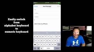 Easily Switch Back & Forth Alphabet & Numeric Keyboard On iPhone