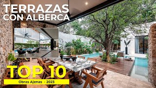 MEJORES TERRAZAS con ALBERCA de 2023 - LA 1 es UN OASIS en MÉRIDA | TOP 10 | Obras Ajenas