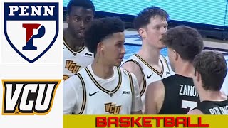 PENN vs VCU Basketball Game Full Highlights 2024