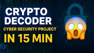 Built this Crypto Decoder in just 15 min #cybersecurity #python #project