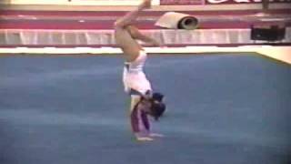 Cristina Bontas 1991 Worlds Podium Training FX