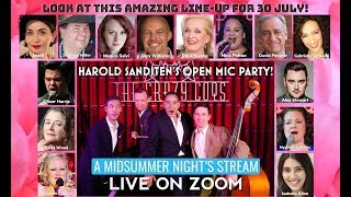 Harold Sanditen Open Mic Live on Zoom 30 July 2020