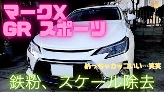 【洗車動画】マークX GR スポーツを徹底洗車！ 鉄粉除去・スケール除去