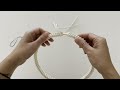 마크라메 크리스마스 리스 만들기 diy macramé christmas wreath