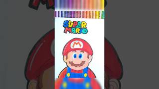 Super mario drawing transition #shorts @Isabelgiannuzziart