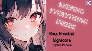 Nightcore - Keeping Everything Inside [BASS BOOSTED] (Lyrics)