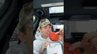 FOOD REVIEW | Trying Dunkin Donuts New Watermelon Burst Donut 🍉 #short #food #sh