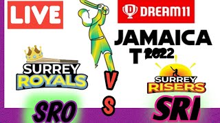 Dream11 Jamaica T10  , Surrey Royals vs Surrey Risers