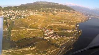 Swiss from the air: De Lausanne à Vevey en avion. Survol du Lavaux. 28 octobre 2014