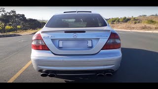 Mercedes Benz CLK63 AMG Exhaust Sound - Stock vs Secondary Cat \u0026 Resonator Delete