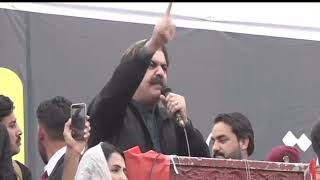 Chief Minister KP Ali Amin Gandapur Speech at PTI Peshawar Jalsa