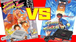 【比較】ストリートファイターターボSFC ストリートファイター2´MD 比較！(STREET FIGHTER 2´ Side by Side Comparison SFC vs MD)