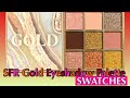 SFR Gold Eyeshadow Palette | Swatch| HUDA Dupe ?? 🤔