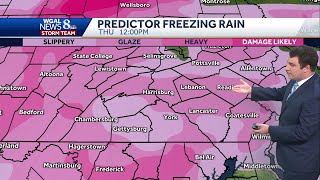 Snow, sleet, freezing rain: Hour-by-hour projections for South-Central Pennsylvania