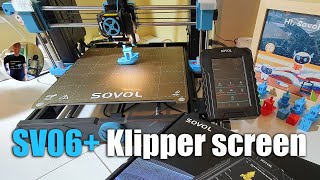 Sovol SV06+ Klipper Screen install guide & test review before/after 3D prints SV06 Plus vs SV07 Plus