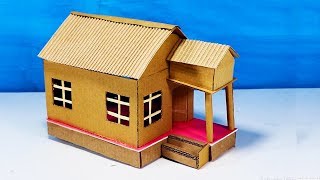 How To Make a Small Cardboard House | Easy DIY Crafts