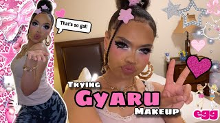 Trying GYARU makeup..again!