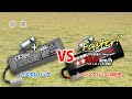 バッテリーの比較【part 1 3】タミヤ ワイルドウイリー2　10mスプリント　カスタムパック vs レーシングパック 1600sp