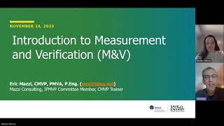 Introduction to Measurement and Verification (M&V) | November 14, 2023 Webinar