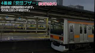 【全番線収録】中野駅旧発車メロディー