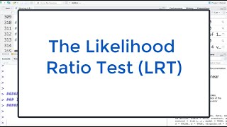 6.6 Likelihood Ratio Test (LRT) in R