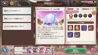 【あいミス】深淵の封穴 ピュアスライムハート Lv100 周回用PT