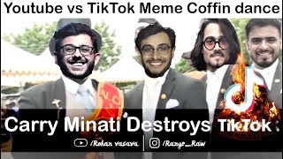 Coffin Dance | Youtube Vs Tiktok | Carry Minati Destroys TikTok | Meme Compilation | Astronomia 2k19