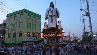 令和元年（2019年）潮来祇園祭禮 中日 駅前のの字まわし_上壹丁目