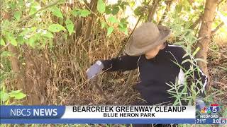 Bear Creek cleanup at Blue Heron