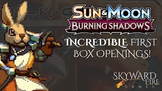 Burning Shadows box openings! Best possible pull?! Pokemon TCG @ Skyward Fire Games