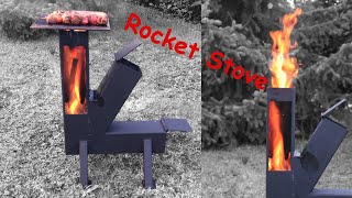 Ein Terrassenofen, der auch kochen kann - Raketenofen ganz easy selbst gebaut - Rocket Stove