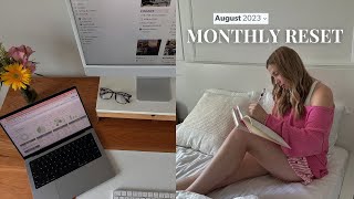 AUGUST RESET ROUTINE | goal setting, budgetting, planning & current favourites