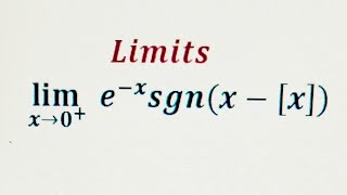 Limits involving Signum function _ greatest Integer Function